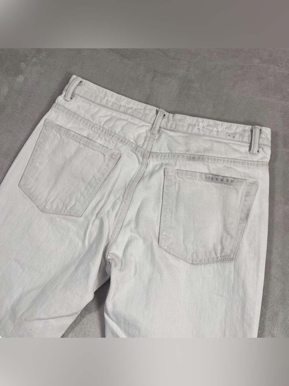Helmut Lang Relaxed Tapered Off-White Jeans 28x30 - Picture 8 of 8